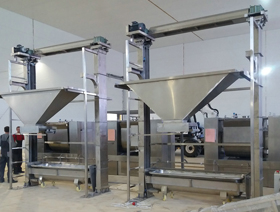 Russian bread crumbs equipment installation and commissioning